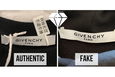 how to tell givenchy fake jacket|givenchy signature sweatshirt legit.